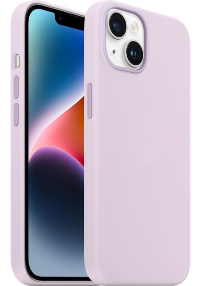 Buff Apple Uyumlu iPhone 14 Rubber Fit Kılıf Lila