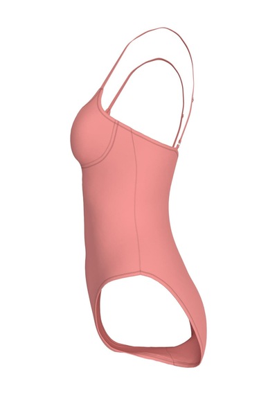 Calvin Klein Kadın Pembe Tek Parça Askılı Mayo-13578 Pembe