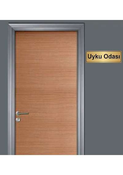 10X20 Cm Uyku Odası Yazılı Metal Yönlendirme Levhası