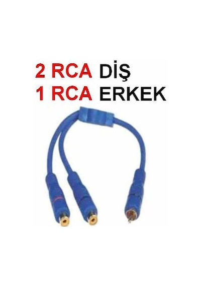 Anfi Y Kablo 1 Erkek 2 Dişi Rca Lale Kablo