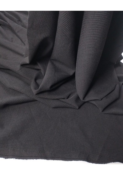 Siyah Kaşkorse Örme Kumaş Esnek Yumuşak Bodylik & Bluzluk En: 100cm-11720