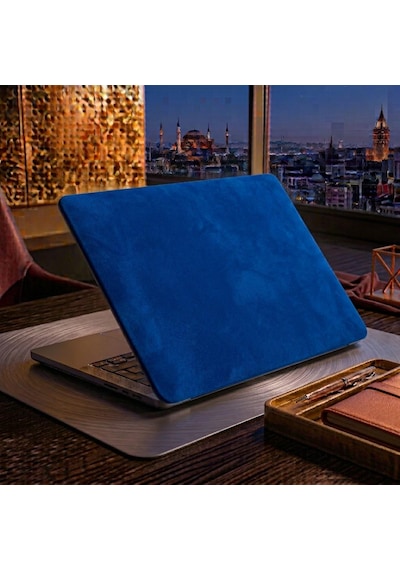 Kendinden Yapışkanlı Alcantara Laptop Kaplama 48x30 Cm Süet Doku Arka Kapak Çizilme Önleyici Koruyucu Skin Saks