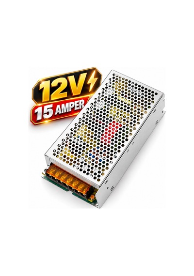15a Amper 12v 180w Metal Güvenlik Kamera Şerit Led Adaptör Trafo 1215