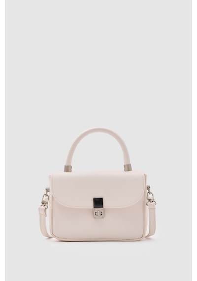 Shule Bags Cobble Small Çapraz Çanta Krem