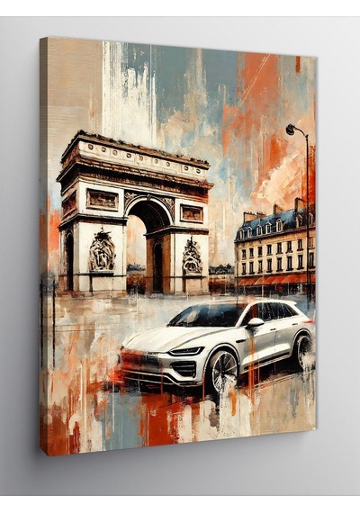 Kanvas Tablo Şehir Ve Zafer Takı 50cmx70cm