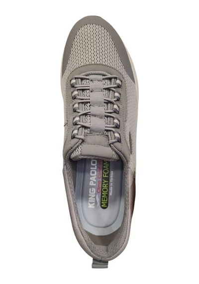 King Polo 1267 Ortopedik Tekstil Erkek Spor Ayakkabı Gri