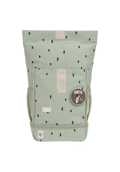 Lassig Happy Prints Mini Rolltop Sırt Çantası Light Olive Yeşil