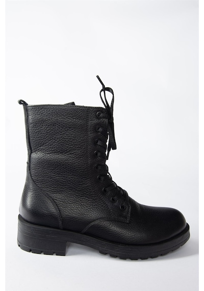 Fox Shoes Siyah Hakiki Deri Günlük Kadın Postal Bot N555400103 Siyah