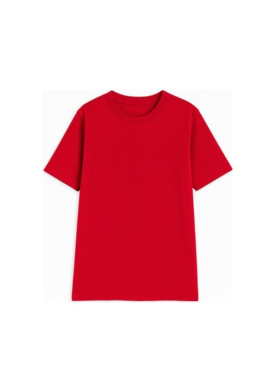 Erkek %100 Pamuk Basic T-shirt Çok Renkli