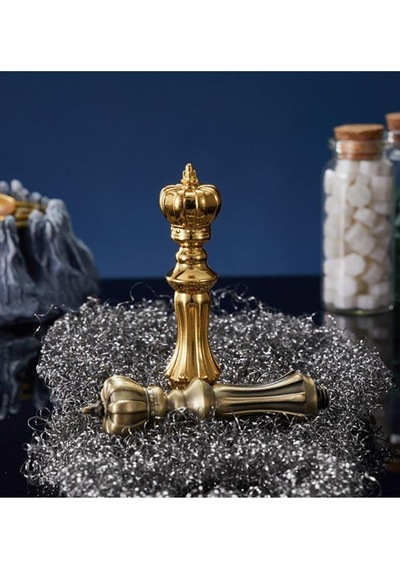 Mum Mühür Damga Kolu Premium Metal Kraliyet Tacı Antik Bronz Karışık