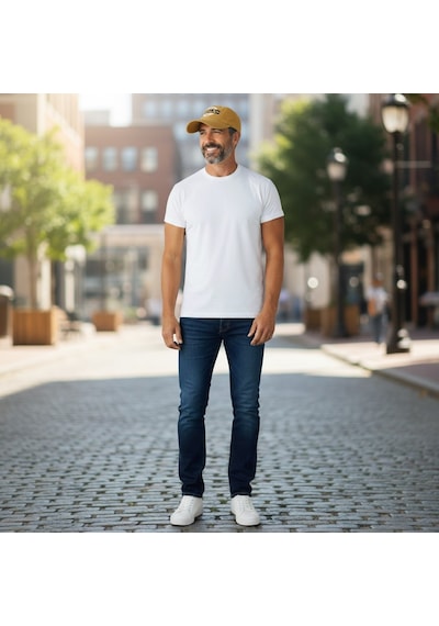 Hedea Unisex Vintage Eskitme Beyzbol Şapkası Brkln Nakışlı Ayarlanabilir Sarı Pamuklu Cap