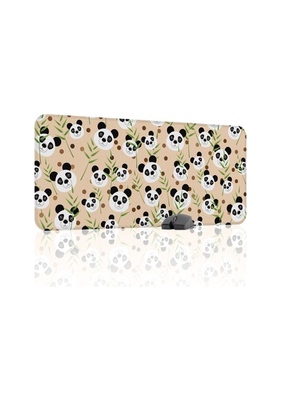 Panda Kaymaz Dikişli Kauçuk Oyuncu Mousepad V5 - 90x40 Xxl Gaming Mouse Pad Fare Altlığı