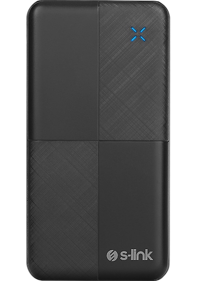 S-link Ip-g12n 10000mah Micro+usb+ Type-c Giriş+çıkış Siyah Taşınabilir Pil Şarj Cihazı Powerbank Siyah