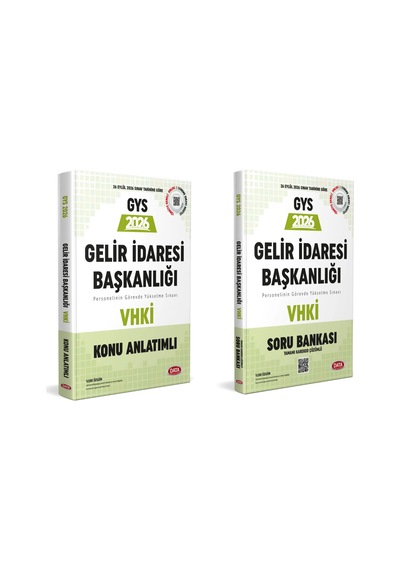 Data 2026 Gys Gelir İdaresi Başkanlığı Vhki Konu Anlatımlı Soru B