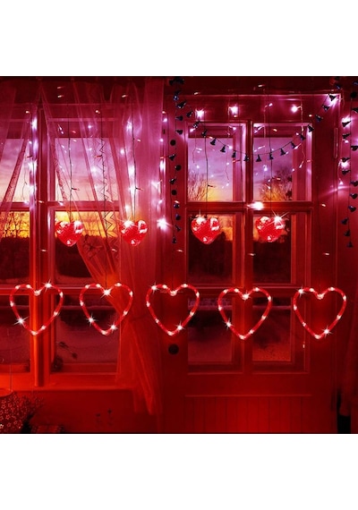 Kalpli Salkım Led Işık Dekor Led Işık Red Light Kırmızı Salkım Led Işık Modlu 220v Kırmızı Led Işık