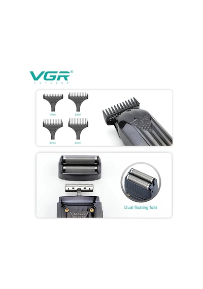 Vgr V-644 Profesyonel 3'ü 1 Arada Şarjlı Bakım Seti