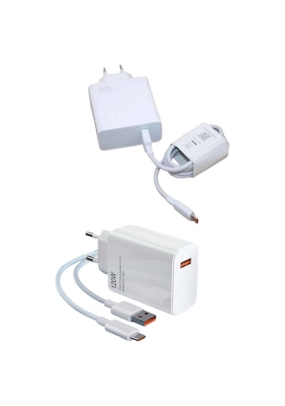 Zenvia 120 Watt Turbo Hızlı Şarj Aleti Seti Hızlı Şarj Adaptörü Beyaz Znv2026