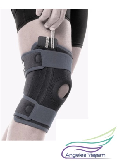 Angeles Yaşam Patella Ligament Destekli Dizlik Standart Siyah