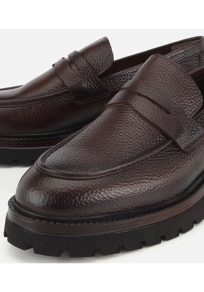 Hotiç Erkek Deri Kahverengi Yumuşak Dokulu Kalın Tabanlı Günlük Loafer 02ayh333850a480 02ayh333850a480