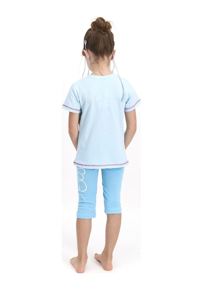 Frozen Kız Çocuk Kapri Tayt Takımı D4511-3 21y Su Yesılı