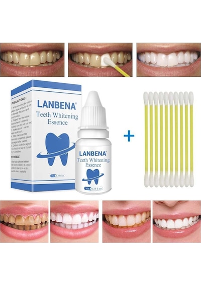 Lanbena Diş Parlatıcı Beyazlatıcı Solüsyon Diş Taşı ve Leke Temizleyici 10 ML