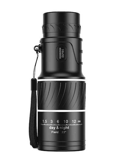 Dürbün Monocular Monoküler  Teleskop Profesyonel Zoom 16x52 Siyah