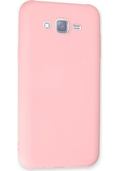 Newface Samsung Galaxy Uyumlu J7 Kılıf Nano İçi Kadife Silikon Semeglbl - 44 - Pudra