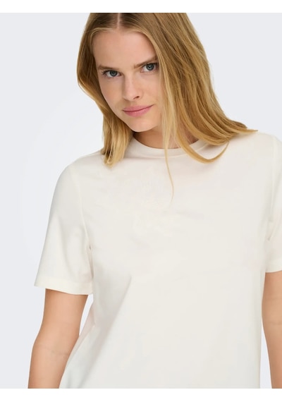 Only Onlsophıa S/s Embroidery Kadın T-shirt 15368560 Ekru