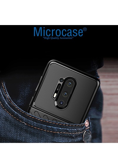 Oneplus 8 Pro Thunder Serisi Dayanikli Silikon Kilif - Siyah 549418083
