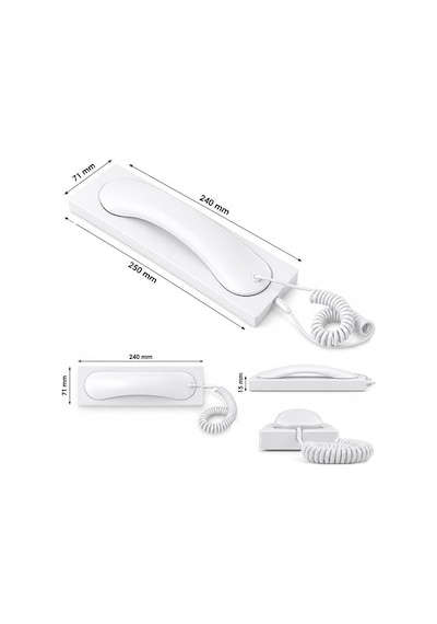 Powermaster Pm-39123 Retro Nostaljik Type C Girişli Telefon Ahizesi