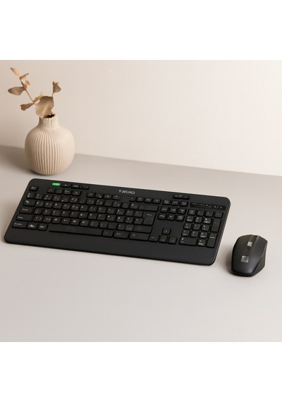 Kablosuz Klavye Mouse Seti Usb, Sessiz, Q Klavye