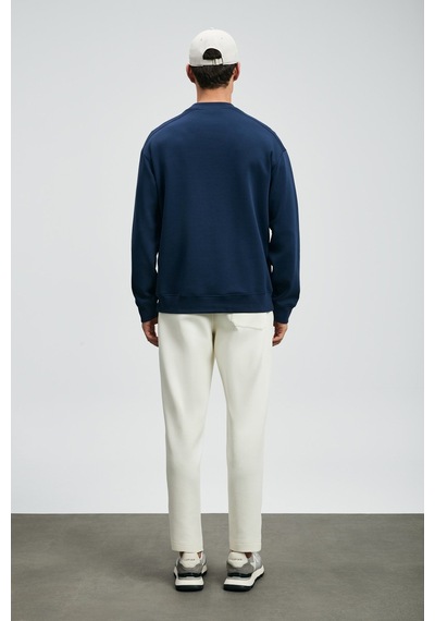 Lufian Erkek Sımba Sweatshirt 112030175 Lacivert Lacivert