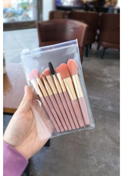 8 Parça Makyaj Fırçası Seti Fondöten Far Pudra Eyeliner Kaş Fırça Set Cin831pm