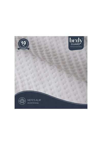Ultra Soft Sessiz Sıvı Geçirmez Yatak Koruyucu Alez Ses Yapmaz Yatak Alezi Beyaz Beyaz
