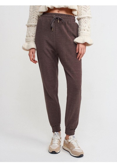 Dilvin 70655 Jogging Fit Pantolon-kahve-1023 Kahve