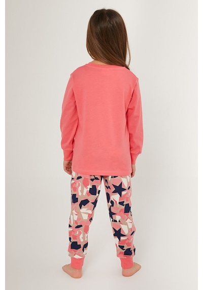 Rolypoly Super Girl Find Your Magic Pembe Kız Çocuk Uzun Kol Pijama Takım Pembe