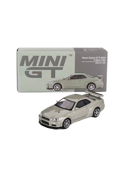 Mini Gt 1:64 Nissan Skyline Gt-r R34 V-spec Iı Nür Millenium Yeşil