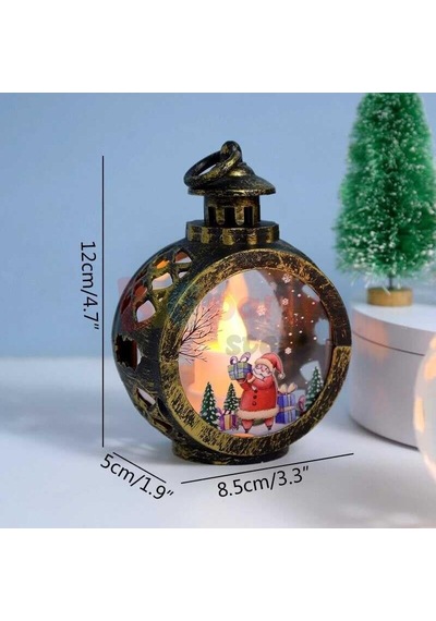 Yılbaşı Feneroval Gold Işık Desenli Diğer