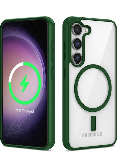 Galaxy S23 Plus Kılıf Magsafe Wireless Şarj Özellikli Silikon Zore Ege Kılıf