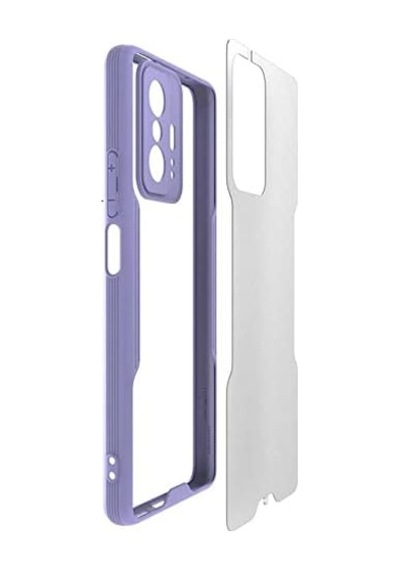 Xiaomi Mi 11t Pro Kılıf Mat Kamera Korumalı Silikon Platin