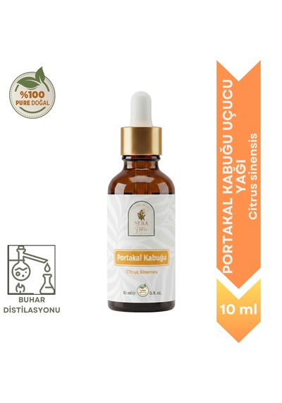 %100 Saf Portakal Kabuğu Uçucu Yağı 10 Ml - Soğuk Sıkım Doğal Aromaterapi Yağı 10 ML