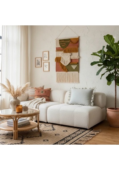 Ham Keten Krem Fırfırlı Kırlent 2 Adet Kırlent Kılıfı 43 X 43