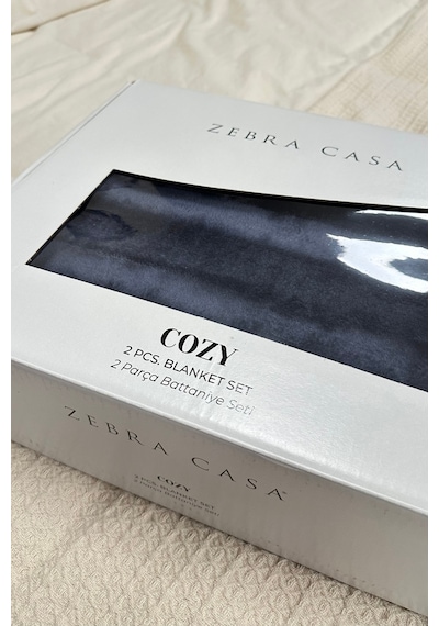 Zebracasa Cozy Tek Kişilik Antrasit Battaniye Takımı Antrasit