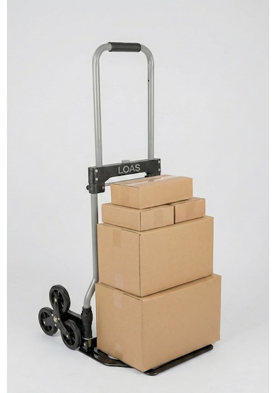 Loas Lskta80m 80kg Merdiven Çıkabilen Katlanır Paket Taşıma Arabası