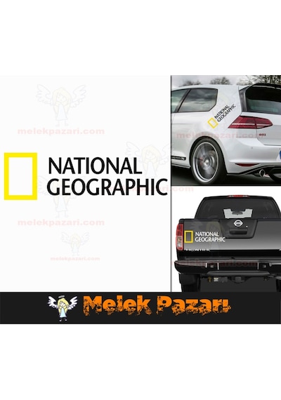2 Adet National Geographic Oto Sticker, Araba Stickerı