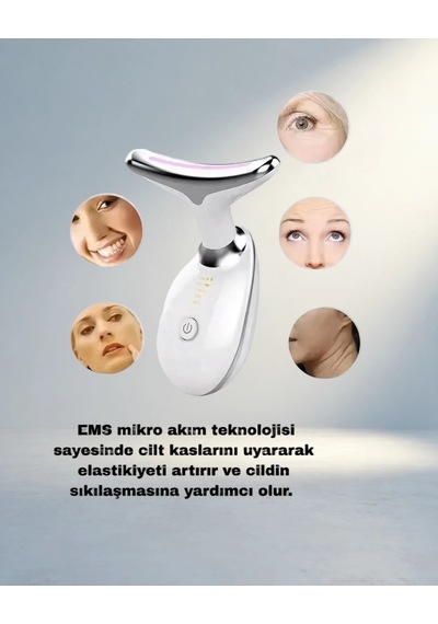 Yüz Sıkılaştırıcı Kablosuz Cihaz Ems Mikro Akım Masaj Aleti ---