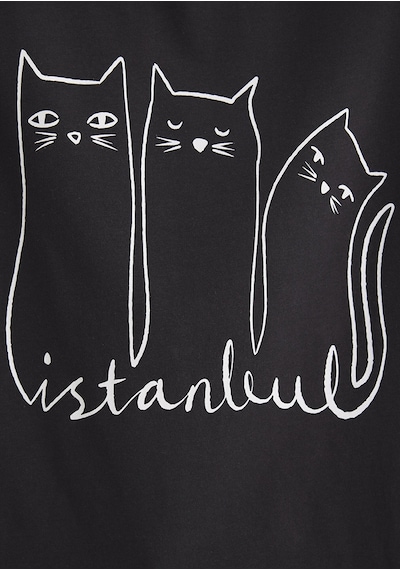 Mavi - Kedi Baskılı Gri Tişört 1610674-70087 Gri