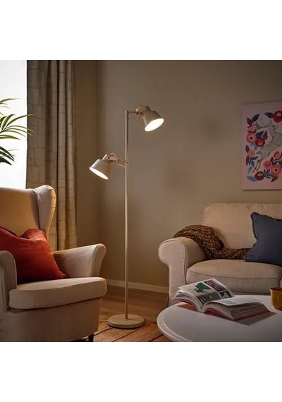 Ikea Sjömakt Yer Ve Okuma Lambası , Bej-dişbudak, 156 Cm