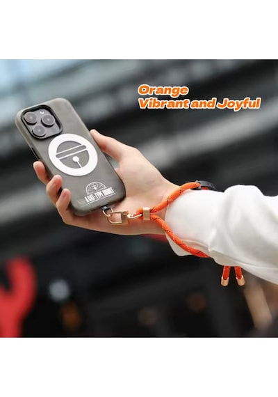 Wrist Strap El Askı İpi+contag Tutucu Aparat Tüm Cihazlarla Uyumlu Turuncu