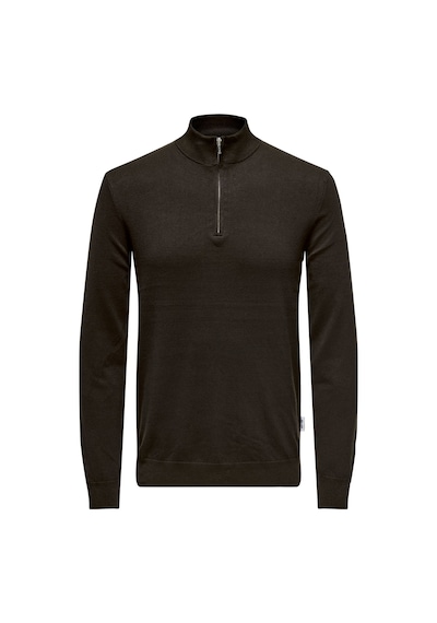 Only & Sons Onswyler Lıfe Reg 14 Half Zıp Knıt Noos Erkek Brown Kazak - 22021264 Kahverengi Only & Sons Onswyler Lıfe Reg 14 Half Zıp Knıt Noos Erkek Brown Kazak - 22021264 Kahverengi